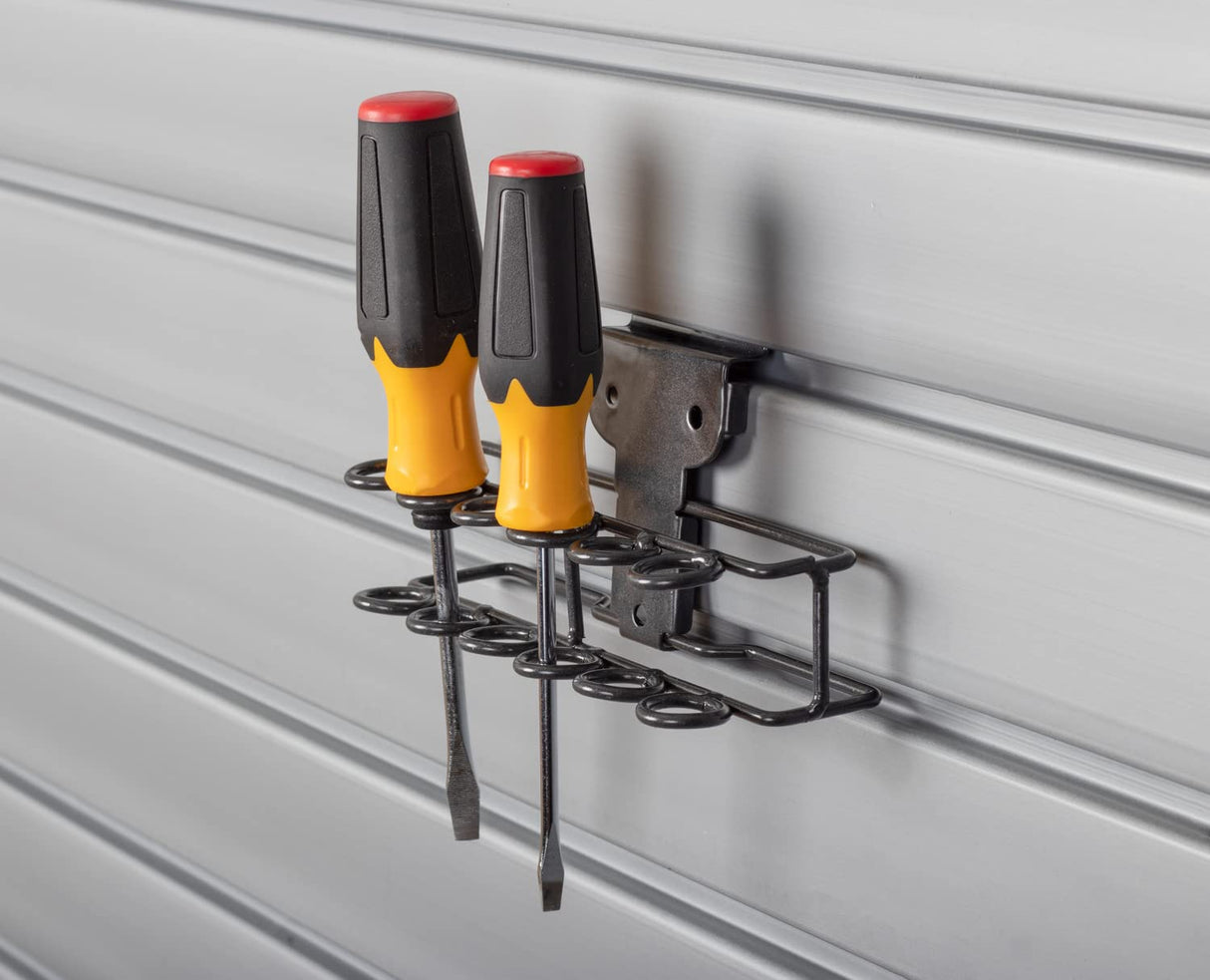 HandiWall Work Center Bundle for Slatwall Panel Tool Organization, Gray WoodArtSupply