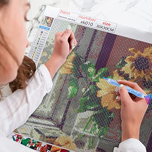 DoreenBow 13Pcs Diamond Painting Metal Tips Screw Thread Tips Luminous Diamond Painting Pen Accessories Multi Placer Tips 5D Diamond Painting Tools DoreenBow