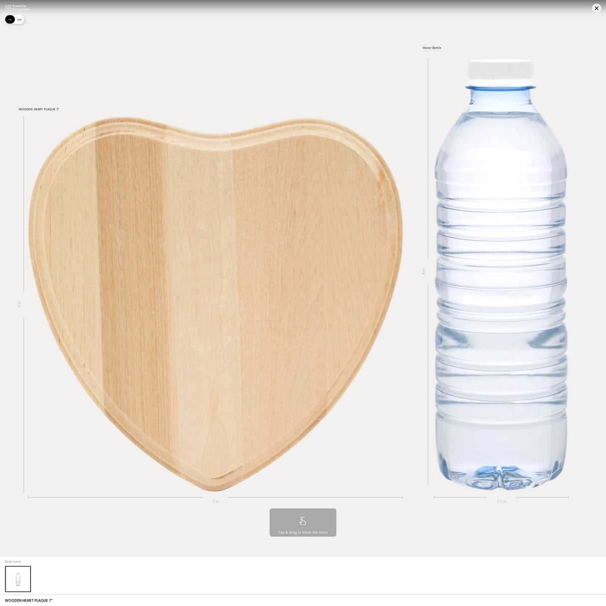 Wooden Hearts 7 inch Pack of 2 Wood Hearts Valentine's Crafts Mother's Day Craft Wooden Craft Hearts Wedding Hearts by Woodpeckers Woodpeckers