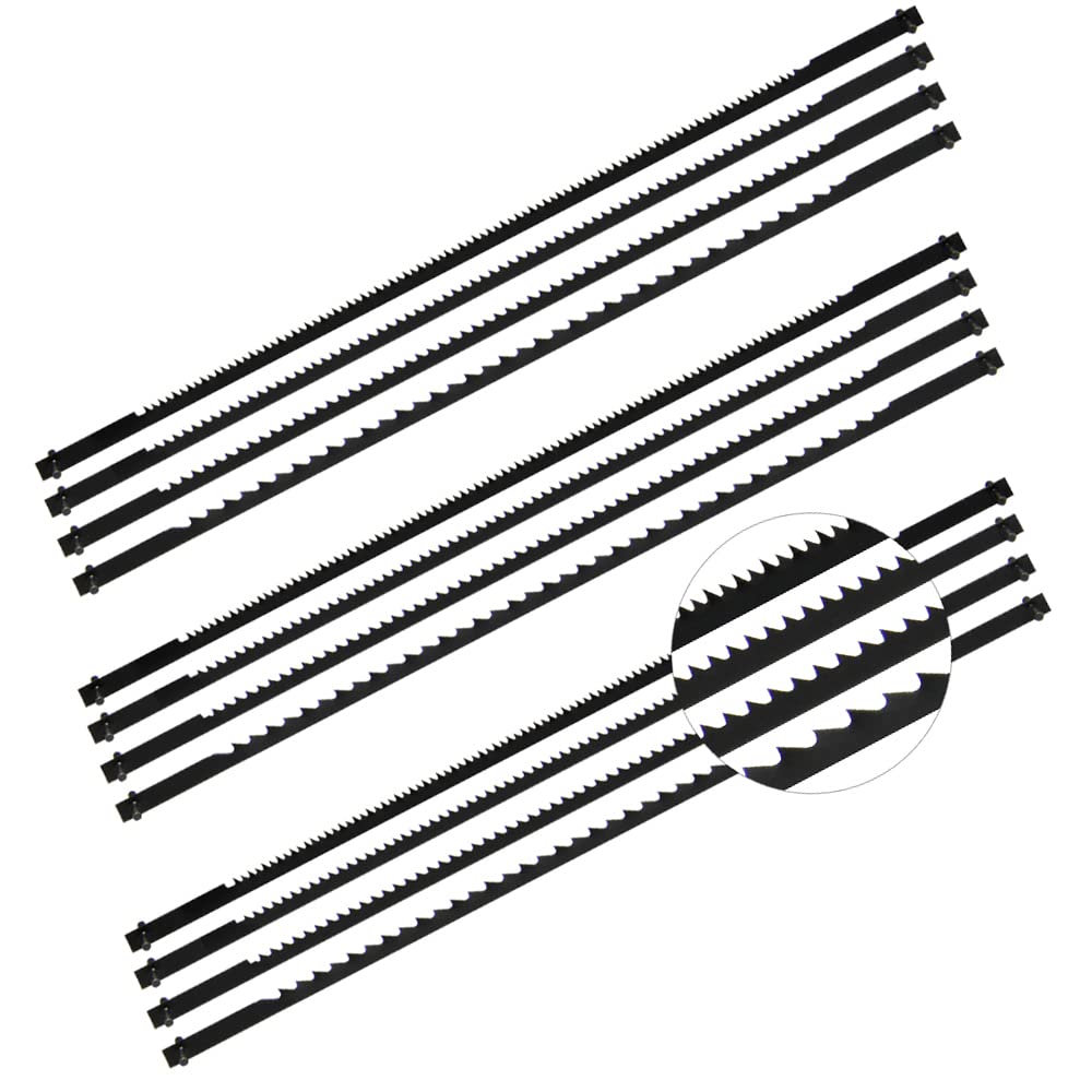 JTEX Scroll Saw Blade 5-Inch Pin End Assortment, 48 Pack, Replacement for Wen 3921, Delta, Ryobi, Dremel, Craftsman, Penn State and All 15in. and JTEX