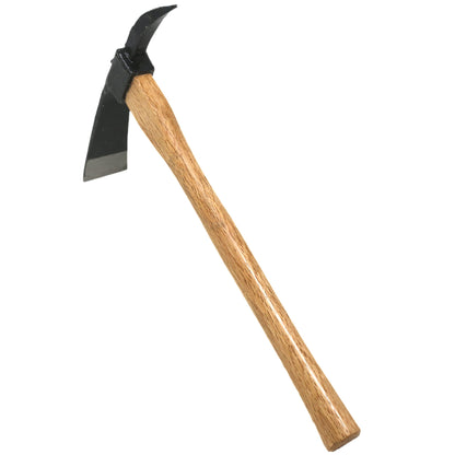 KAKURI Pick Axe for Digging 14-3/4" Garden Pick Mattock Hoe, Heavy Duty Japanese Hand Forged Steel, Pickaxe Tool for Digging, Weeding, Cultivating,