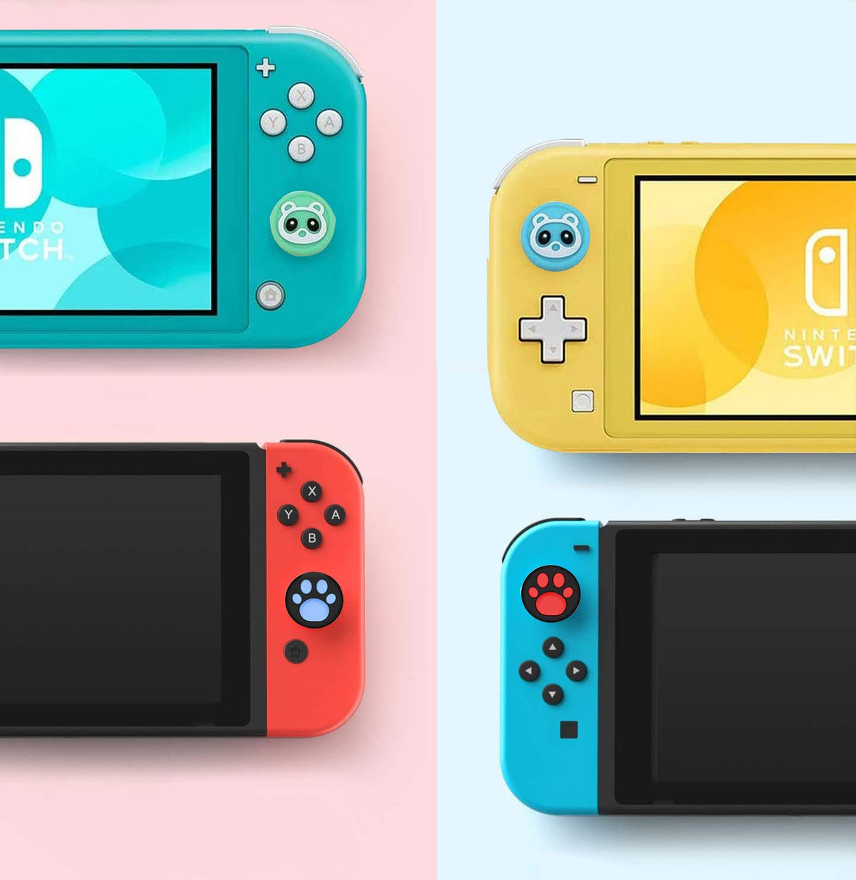 Joycon Joystick Replacement, Switch Joysticks Left/Right Analog Thumb Sticks for Nintendo Switch Joycon/Switch Lite/Switch OLED, Joycon Repair Kit LONANDY