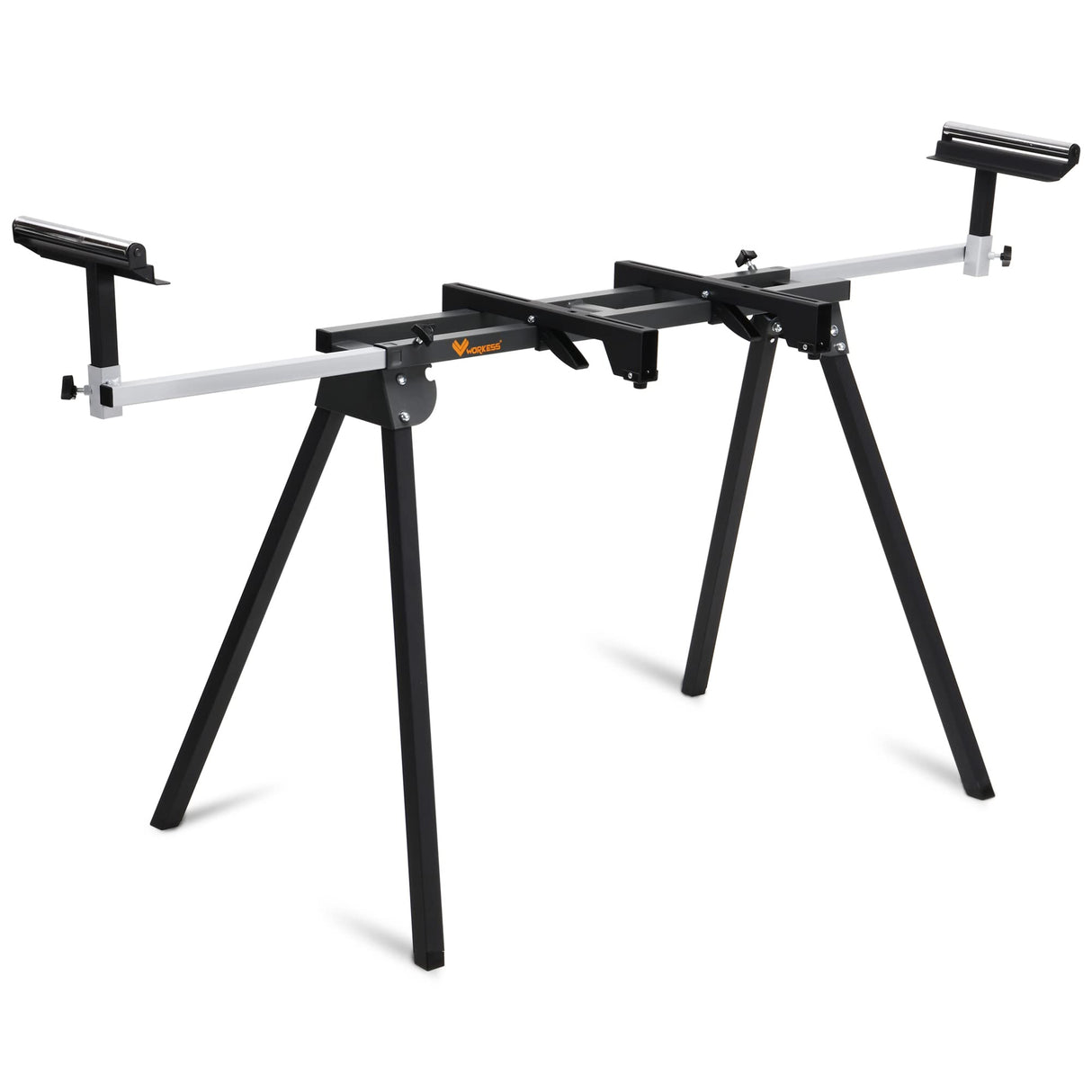 WORKESS Light Weight Universal Miter Saw Stand 330 Lbs Load Capacity Black and Grey WK-MS050B Single Pack WORKESS