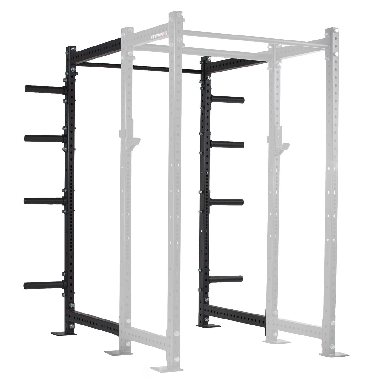 Titan Fitness T-3 Series Black Tall 36in Depth Power Rack Extension Kit Titan Fitness