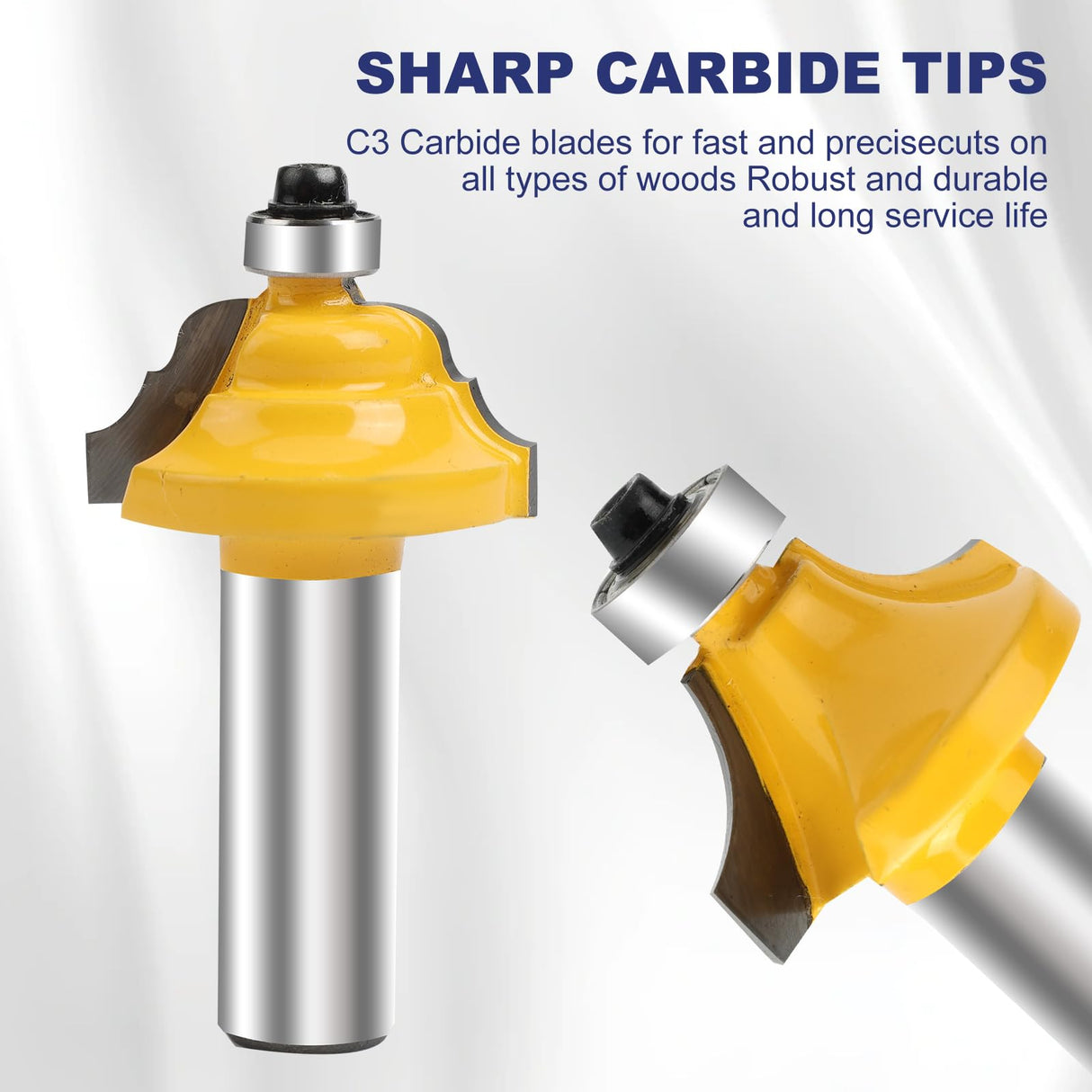 Yueqing Zhongji Router Bit Set of 35 Pieces Router bits 1/2 Inch Shank 35pcs Expert Router Bit Kit C3 Alloy Blade Router bits for Precision Carving Yueqing Zhongji