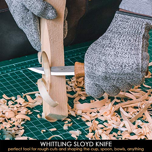 BeaverCraft BW10 Basswood Carving Blocks Set Bass Wood S14 Wood Carving Tools Set Wood Whittling Kit Wood Carving Kit Wood Carving Hook BeaverCraft