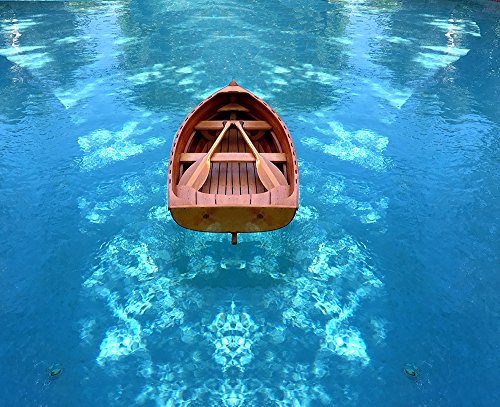 Wooden Boat USA K197 Whitehall Dinghy Display, 5', Brown Wooden Boat USA