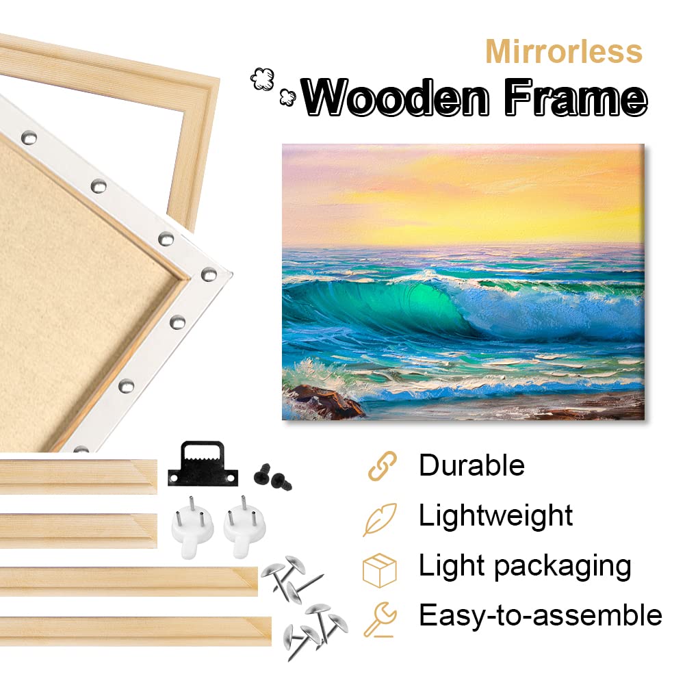Canvas Stretcher Bars Set, Wood Frame Canvas DIY, Solid Wooden Stretcher Bars for Oil Paintings Poster Prints, Canvas Tools Arts Accessory Materials, LJY&V