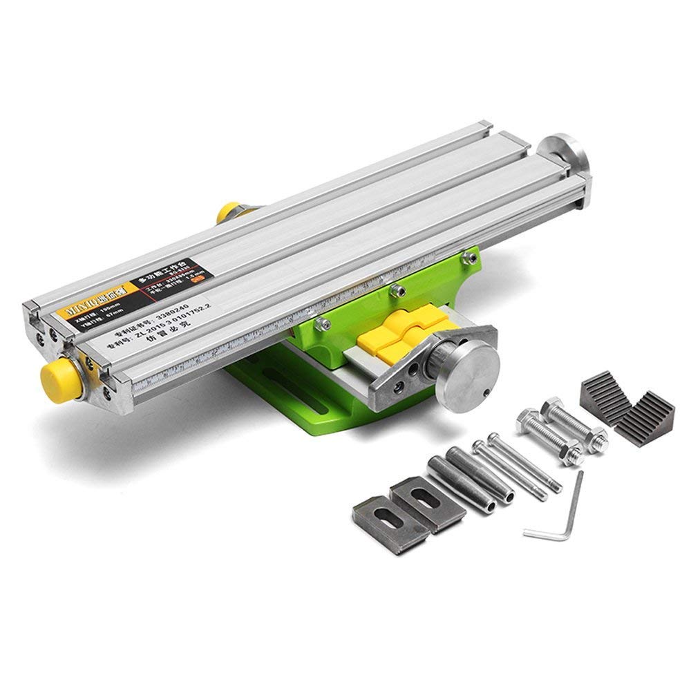 MultifunctionWorktable Milling Working Cross Table Milling Machine Compound Drilling Slide Table For Bench Drill Adjustme X-Y(6330 SIZE) AMYAMY