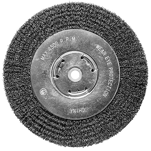 Century Drill & Tool 76868 Crimped Wire Bench Grinder Wheel, 8" Coarse Century Drill & Tool