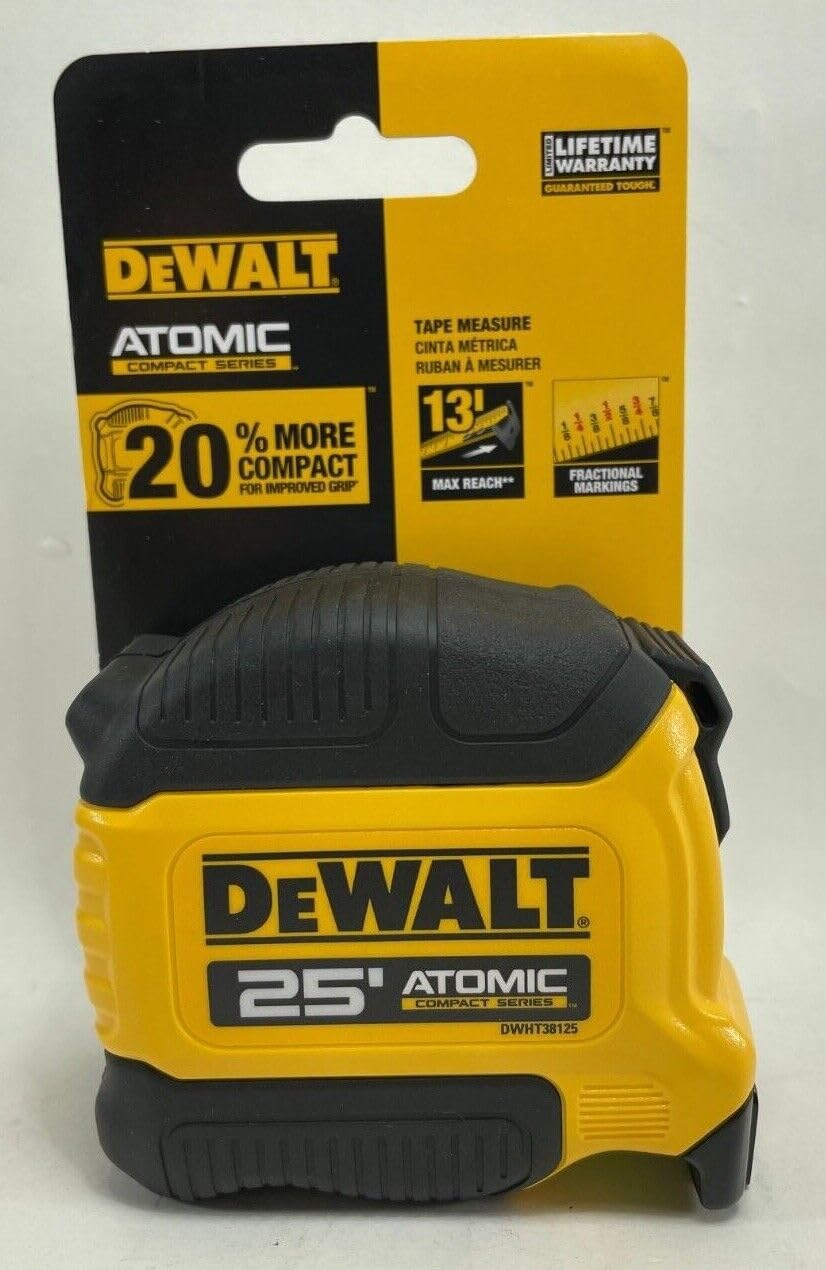 Dewalt Atomic Compact Series 25' Tape Measure DEWALT