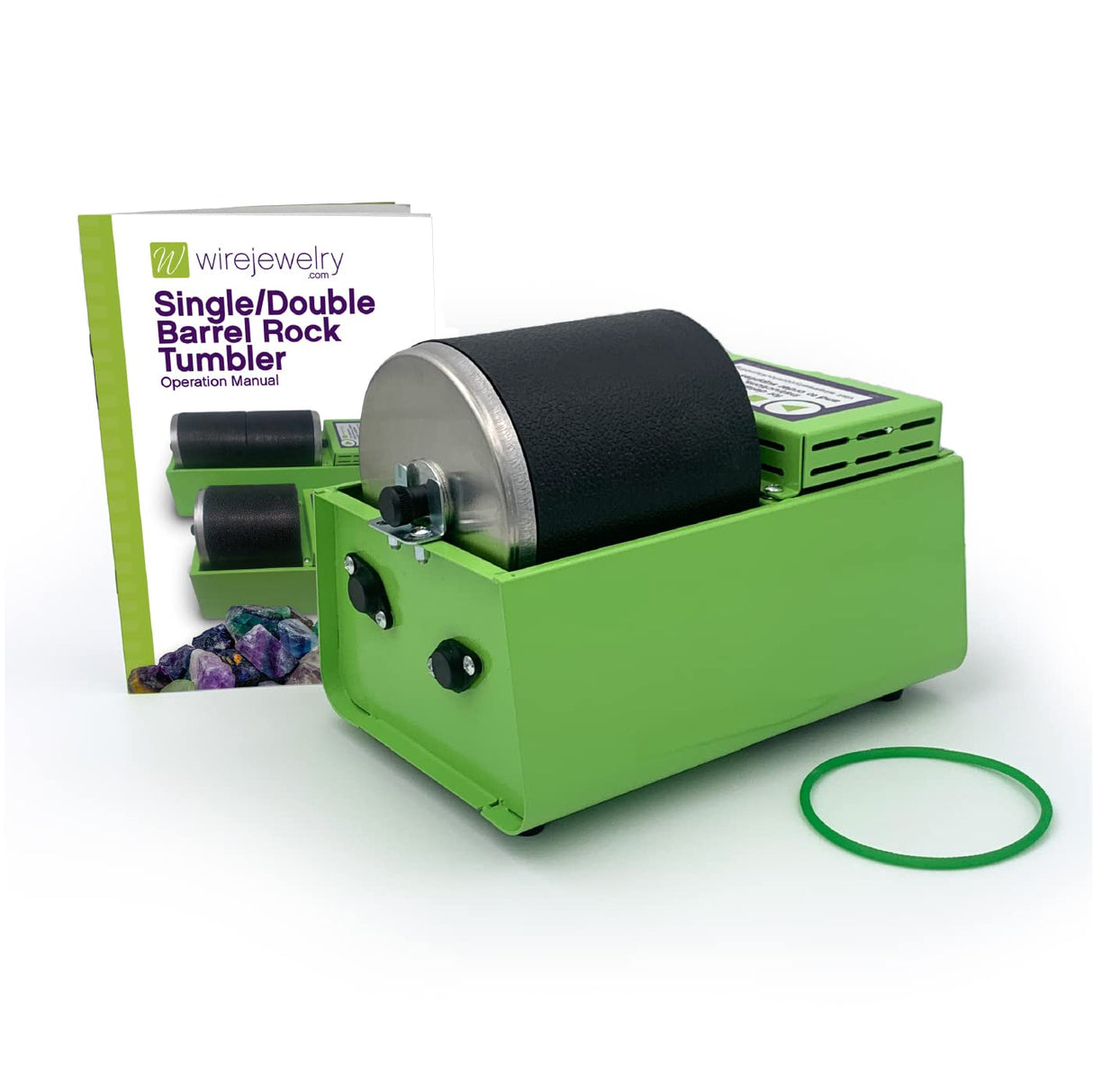 WireJewelry Single Barrel Rock Tumbler with 3 Pound Capacity Drum WireJewelry