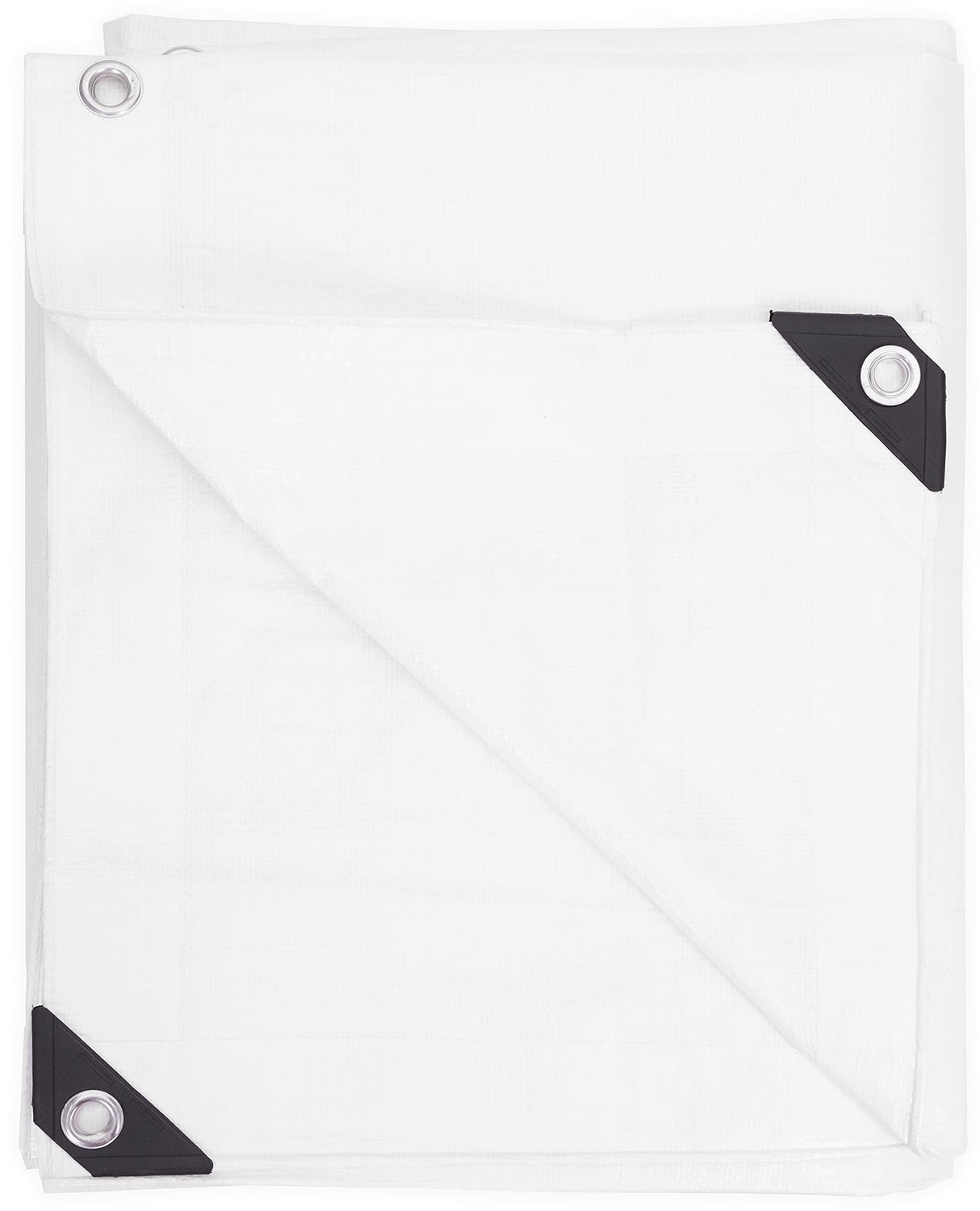 Kotap 12 x 20 Ft. Heavy-Duty Protection/Coverage Tarp, Superior Weave 8-mil, Multi-Use, Waterproof, White, (TRW-1220) Kotap