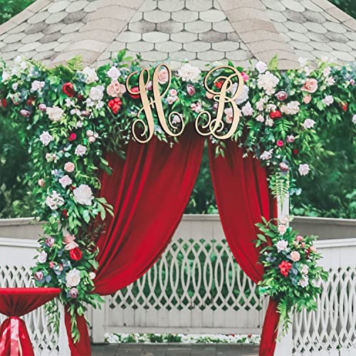 Cursive Wooden Letters B for Wall Decor 14 Inch Large Wooden Letters Unfinished Monogram Wood Letter Crafts Alphabet Sign Cutouts for DIY Painting Focal20