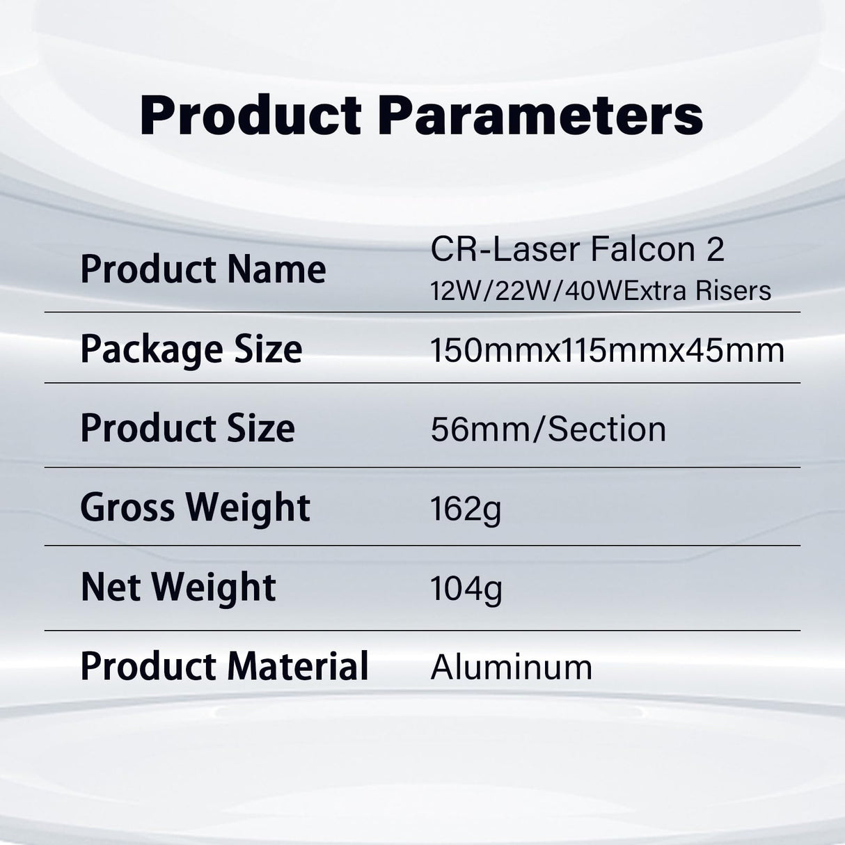 4Pcs Laser Engraver Raiser for Creality Falcon 2 Laser Cutter and Engraver Machine, Laser Engraving Machine Riser, Increase 56mm (2.2 inch) Creality