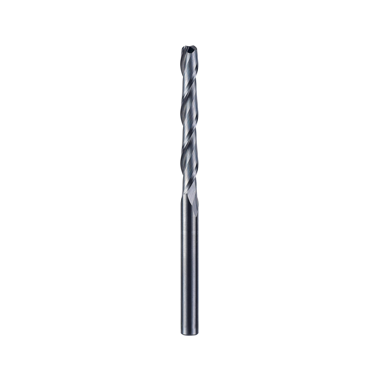 Square End Mill JESTUOUS Carbide 2 Spiral Flute Drill Bits 1/4" Shank Dia.2" Cut Length for Drilling Slotting,1 Piece JESTUOUS