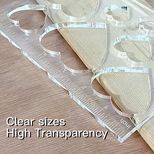 9 in 1 Router Templates for Woodworking,Router Jig Template,Heart Inlay Templates, Decorative Templates Monliful