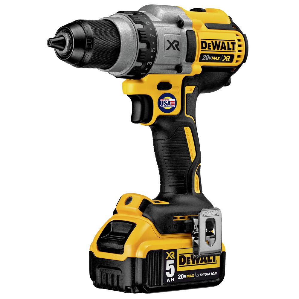 DEWALT 20V MAX XR Brushless Drill/Driver 3-Speed, Premium 5.0Ah Kit, Cordless (DCD991P2) DEWALT