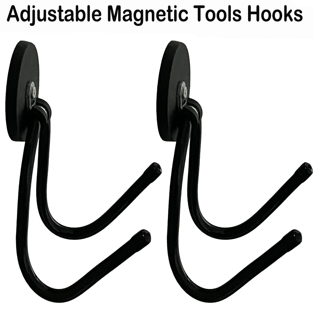 Pmsanzay 2 Pack Power Drill Tool Organizer Holder,Magnetic Tool Holders,Garage Tool Storage Rack,Heavy Duty Large Garage Magnet Utility Hooks with Pmsanzay