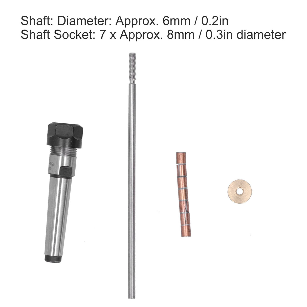 Woodturning Pen Mandrel Taper, Mini Lathe Lathe Machine Revolving Centre Collet Chuck Accessories for Carpenter for DIY Cosiki