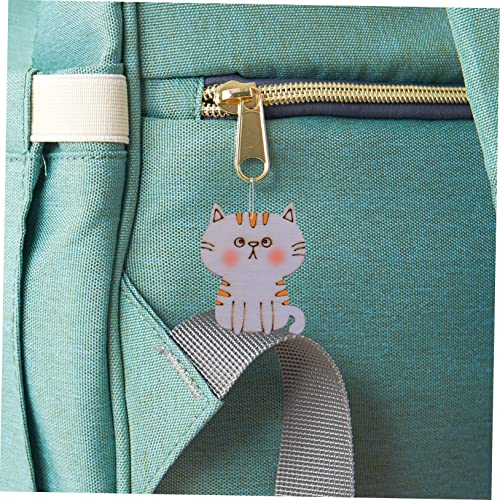 Hohopeti 100pcs Blank Labels Wooden Animal Toys Wooden Crafts Cat Gift Tags Wooden Cat Discs Wooden Craft Shapes Unfinished Cat Cutout DIY Wooden Hohopeti