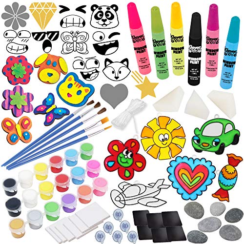 JOYIN 62 Pcs Arts and Craft Supplies for Kids - Painting Gift, Birthday Parties and Family Crafts JOYIN