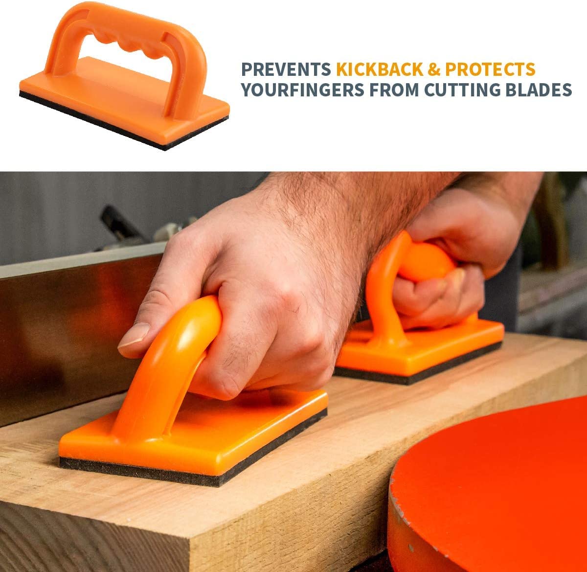 POWERTEC 71718V Safety Kit with Deluxe Featherboard for Use On Table Saws, Router Tables, Jointers and Band Saws, 1 Set POWERTEC