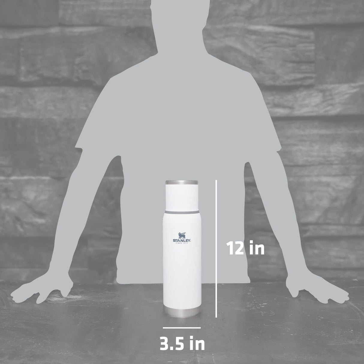 STANLEY Adventure To Go Insulated Travel Tumbler - 1.1QT - Leak-Resistant Stainless Steel Insulated Bottle with Insulated Cup Lid and Splash-Free STANLEY