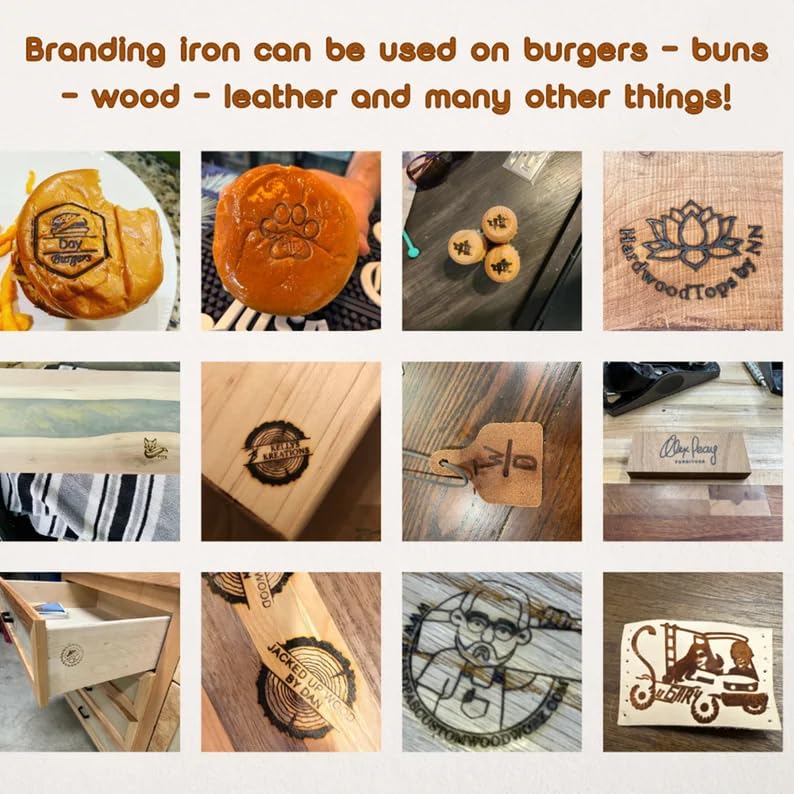 Customizable Brass Coconut Branding Iron for Unique Personalised Stamping TPFOON