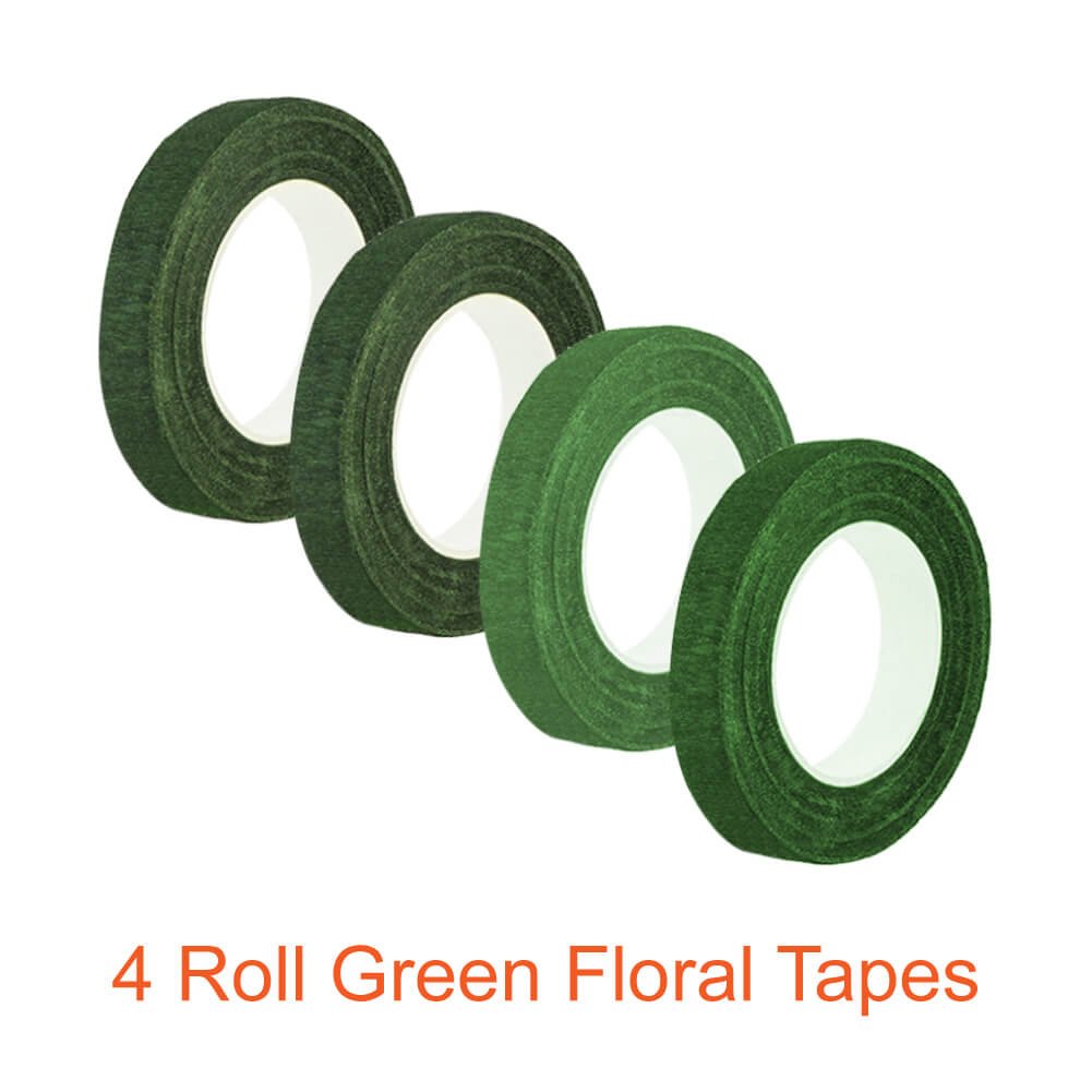 Paxcoo Floral Tape and Floral Wire Arrangement Tools Kit with Wire Cutter 26 Gauge Stem Wire and 22 Gauge Paddle Wire for Bouquet Stem Wrap Florist PAXCOO