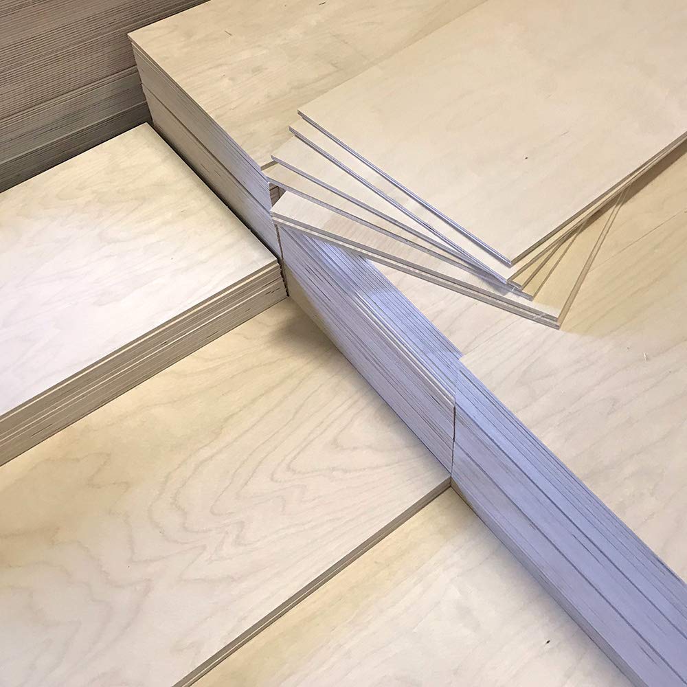 6mm 1/4" x 12" x 20" B/BB Baltic Birch Plywood (60pcs) - Perfect for Arts & Crafts, School & DIY Projects, Drawing, Painting, Wood Engraving, Burning Cherokee Wood Products