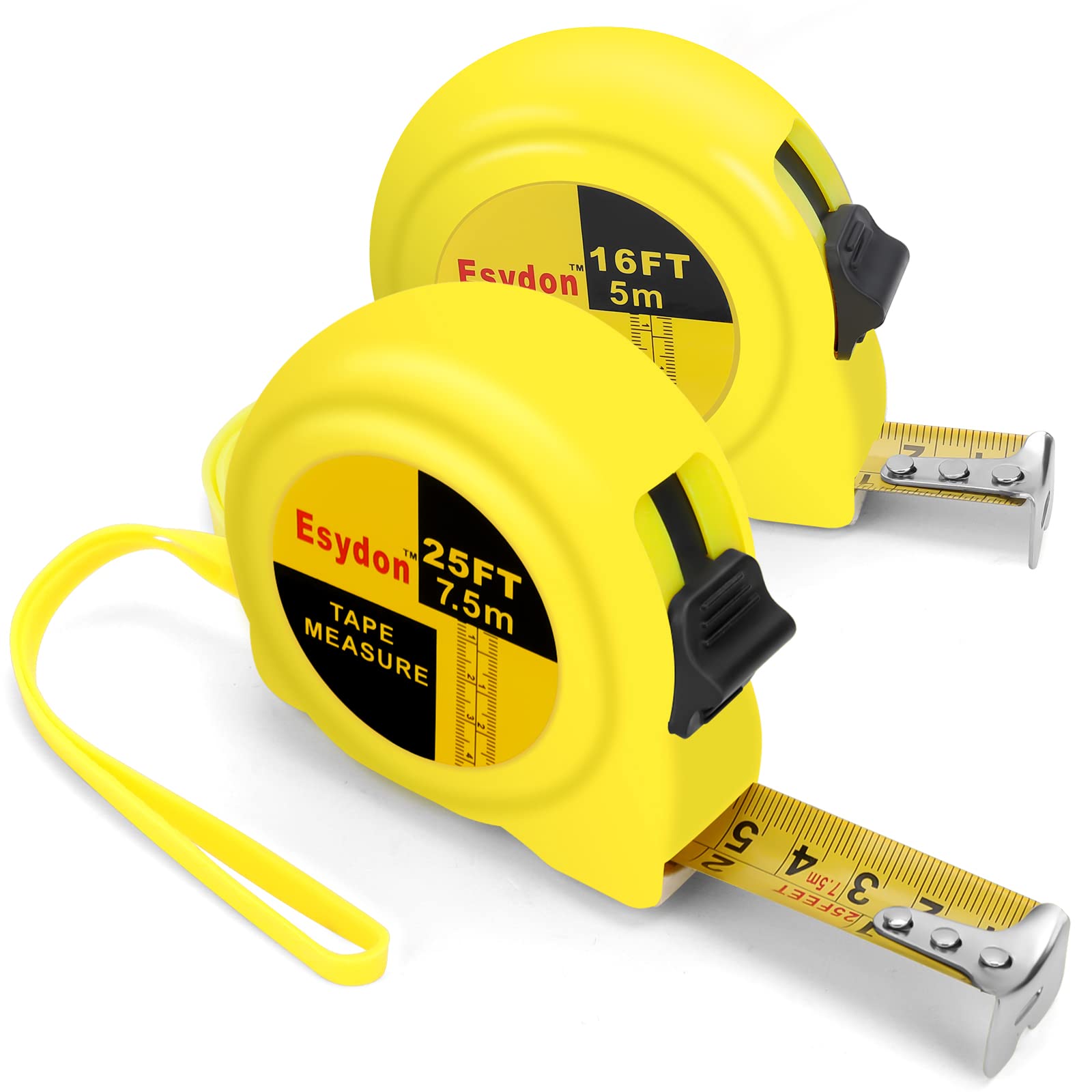 DURATECH Magnetic Tape Measure 25FT with Fractions 1/8