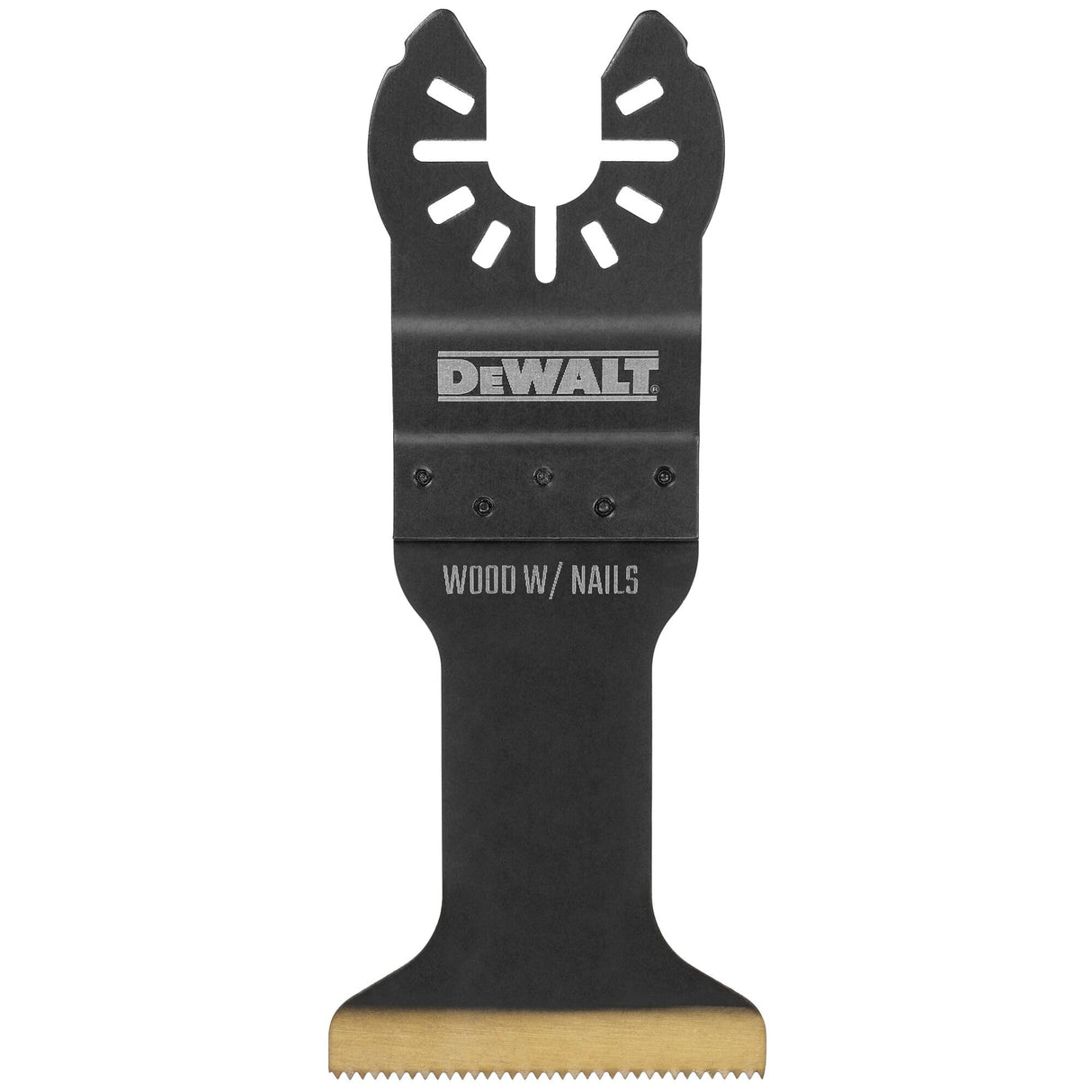 DEWALT Oscillating Tool Blade for Wood with Nails, Wide, Titanium Nitride Coated (DWA4204) , Black DEWALT