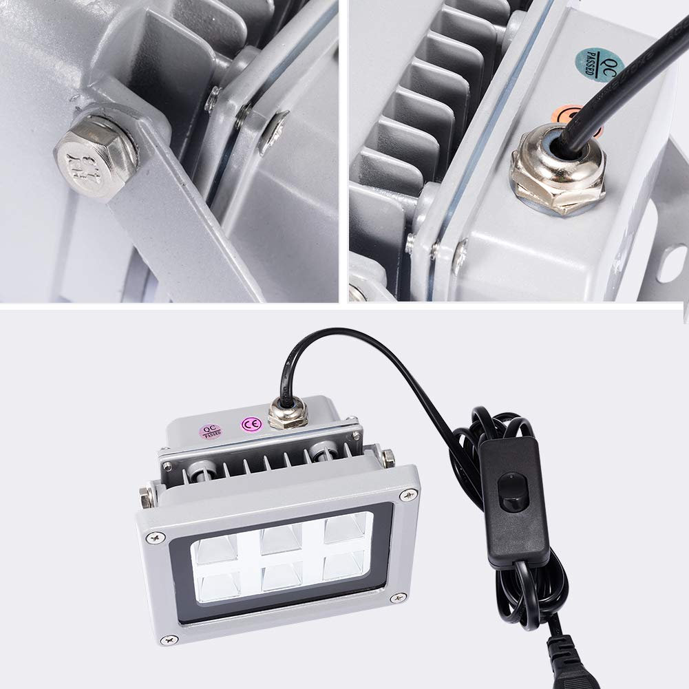 3D Printer UV Resin Curing Light with Solar Turntable 360°Rotating Stand for SLA DLP LCD 3D Printer Solidify Photosensitive Resin 405nm UV Resin Comgrow