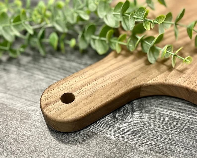 Engraved Cutting Board with Handle, Newly Wed Gifts, Charcuterie Board Personalized Serving Board Personalized Cheese Board Engagement Gifts Generic