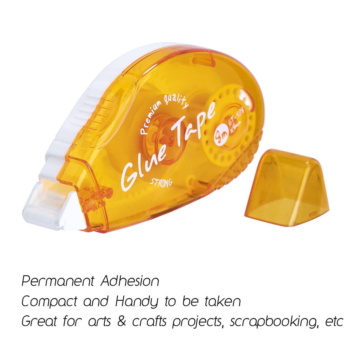 6 Pack Double Sided Tape Roller, Scrapbooking Tape, Permanent Adhesive Tape Dispenser Runner for Crafts and Arts Projects, Photo-Safe, 0.3-inch by XUXU