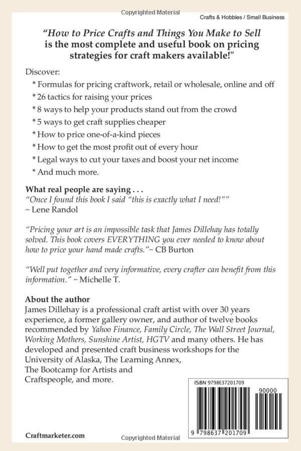 How to Price Crafts and Things You Make to Sell: Successful Craft Business Ideas for Pricing on Etsy, to Stores, at Craft Shows & Everywhere Else WoodArtSupply