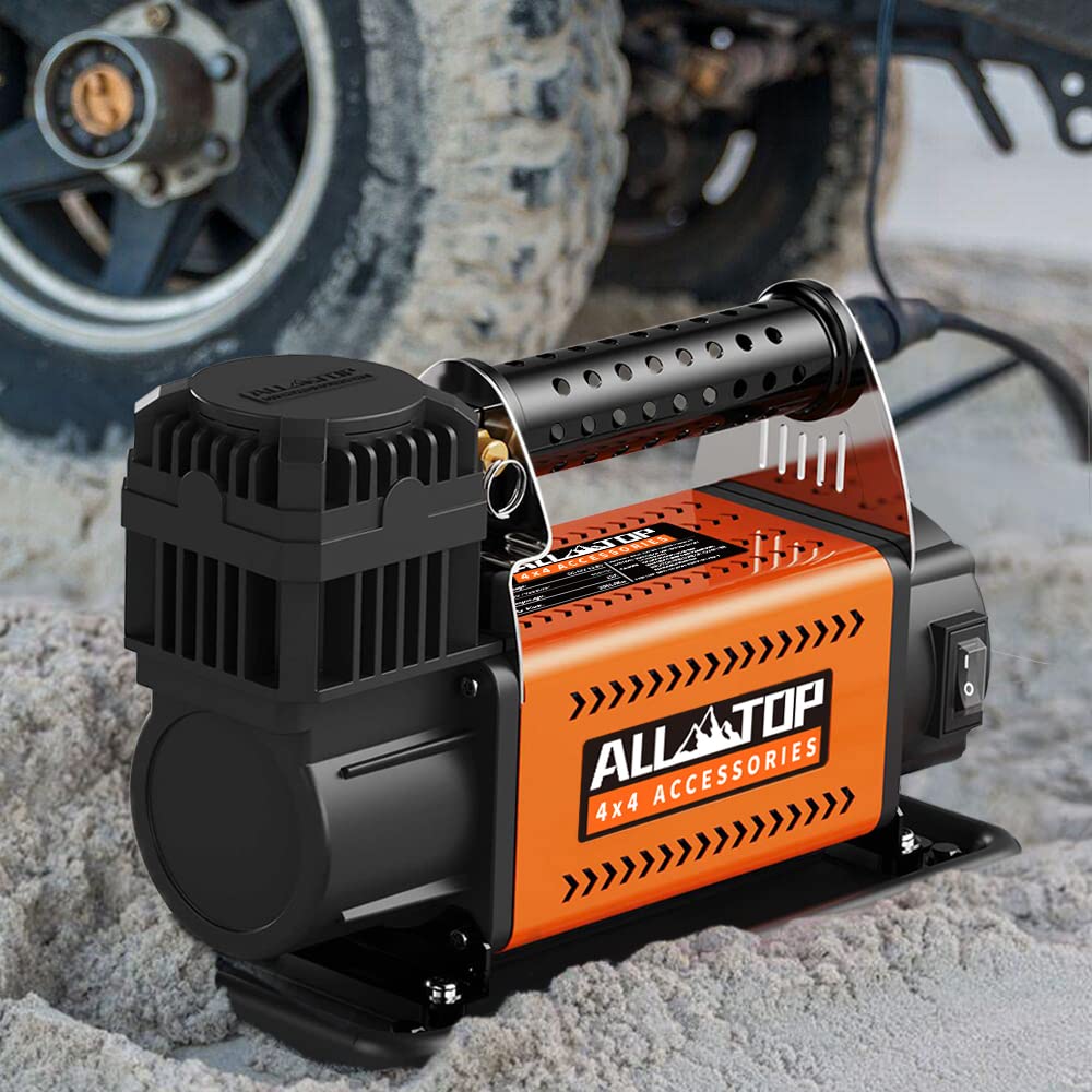 ALL-TOP Air Compressor Kit, 12V Portable Inflator 7.06CFM, Offroad Air Compressor for Truck ,Air Pump for Car Heavy Duty, Max 150PSI for SUV 4x4 ALL-TOP