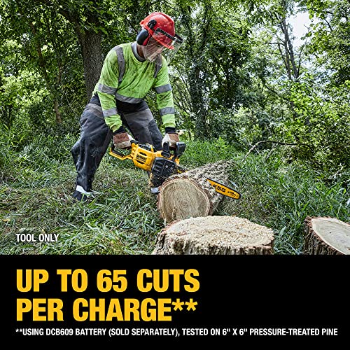 DEWALT 60V MAX Cordless Chainsaw, 18 in., Tool Only (DCCS672B) DEWALT