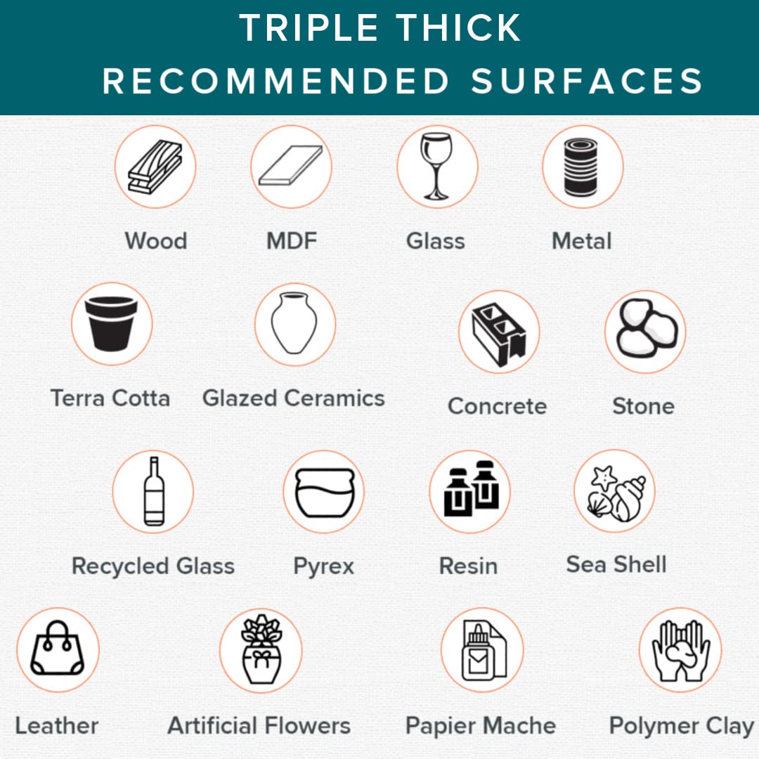 DecoArt Triple Thick Gloss Glaze - Jar, 8fl oz (3 Pack) DecoArt