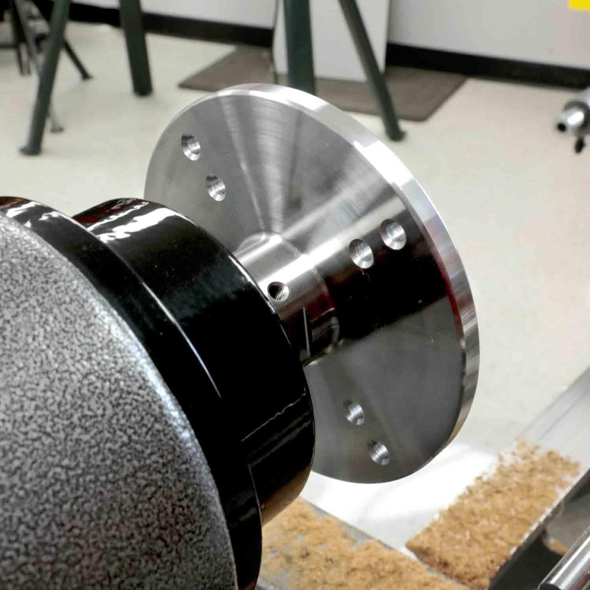 Hurricane Turning Tools, 6" Steel Faceplate For Wood Lathe, 1 1/4" x 8 TPI Hurricane Turning Tools