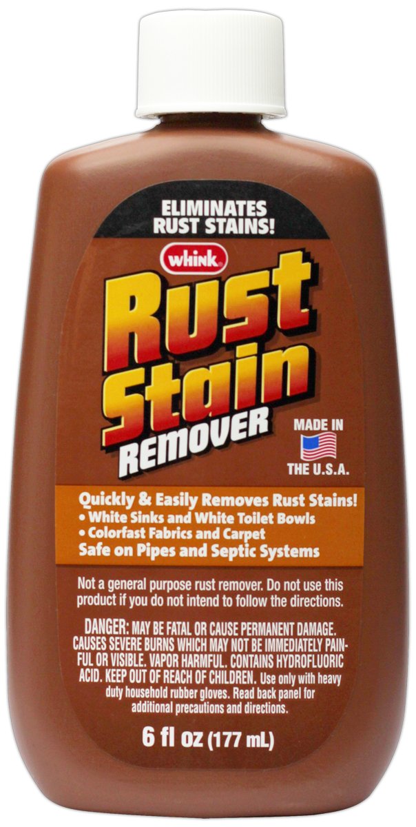 Whink 1261 Liquid Rust Stain Remover, 6 Oz, 6 Fl Oz, white, Unscented Whink