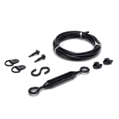 SANKINS Anti-Sag Gate Kits for Wooden Fence, Black Anti-Sagging Gate Support Cable Kit Hardware, Gate Sag Frame Kit Hardware for Wooden Fence, Wood