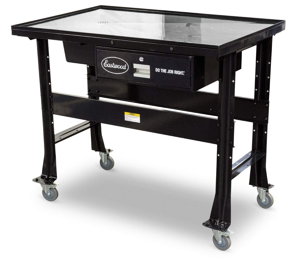 Eastwood Work Bench Tear Down Table | 1000 lbs Capacity Heavy Duty Automotive Work Table | Workbench for Garage with Four 4" Swivel Casters | 2 Eastwood