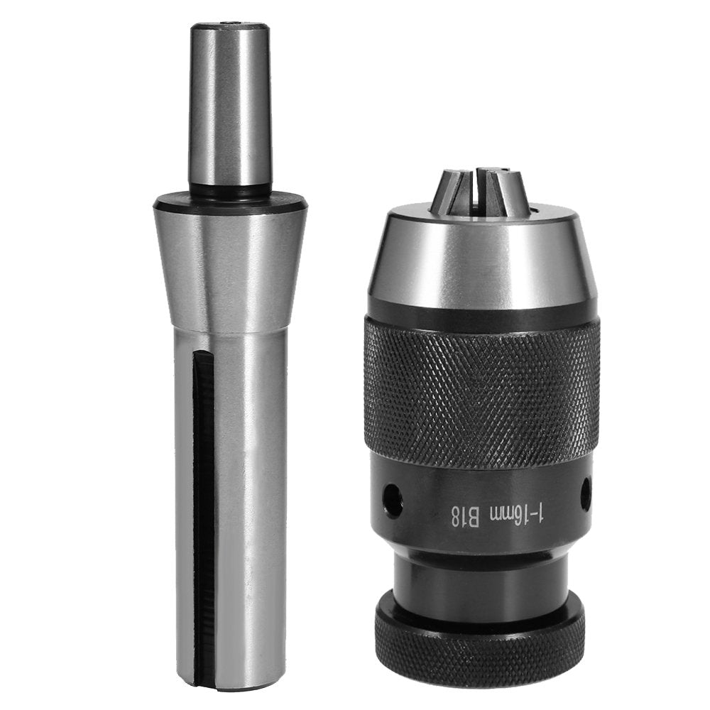 Keyless 1/32"- 5/8" Drill Chuck Self Tighten with R8 Shank Heavy Duty Self Tighten for CNC Drill Presses or Lathes Spindle Vkinman