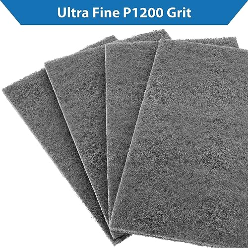 TJR® Scuff Pads 10-Pack – Non-Woven Fleece Buffing Pads for Automotive, Autobody – Multipurpose 6 x 9 Inch Scouring Pad – Tear Resistant Wet and Dry TJR