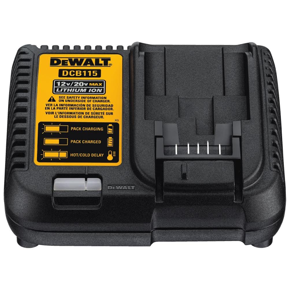 DEWALT 20V MAX Battery Charging Kit, Includes 2 Batteries, 5Ah, Includes Small Storage Bag (DCB205-2CK),Black DEWALT