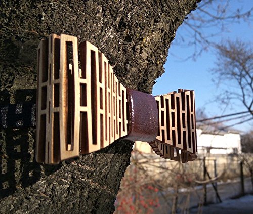 HatynkaUA Mens Wooden Bow Tie - 3D Unique Design Holiday Wedding Wood Bowtie- Necktie for Men HatynkaUA
