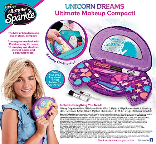 Cra-Z-Art Shimmer ‘n Sparkle All in One Beauty Compact Real Kids Makeup Kit Cra-Z-Art