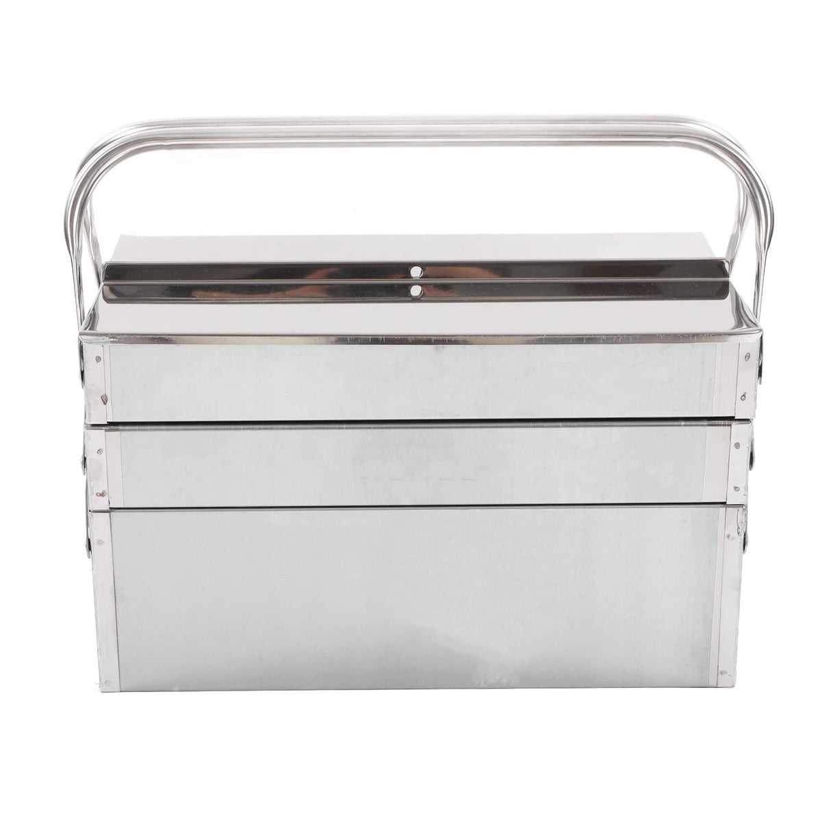 Portable Cantilever Tool Box Crafted from Stainless Steel with 5 Tray Cantilever for Home and Auto Repair Folding Metal Toolbox. (460) Walfront